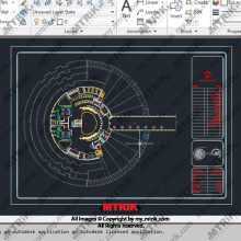 فایل دوبعدی طراحی هتل کد 44545